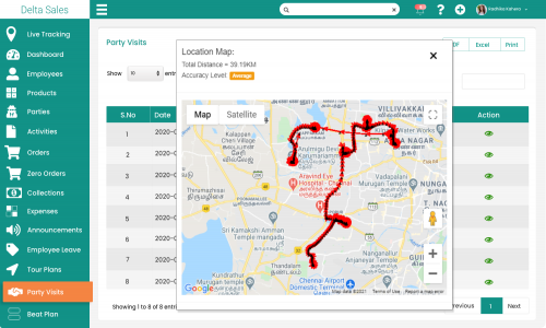 Delta Sales App / Field Sales Tracking App Screenshot 2